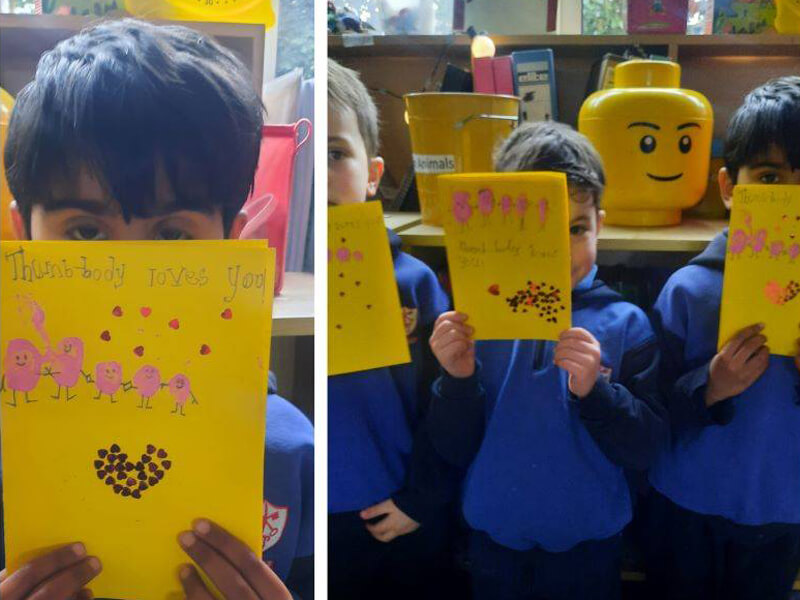 Setting off through the park on a beautiful spring day!